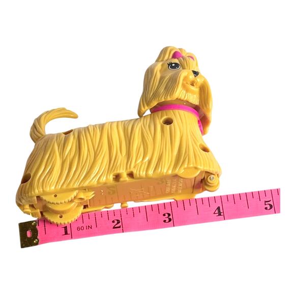 Barbie Yorkie Rolling Dog Toy Battery Power 4" Yorkshire Terrier Works Tail Wags - Picture 6 of 7